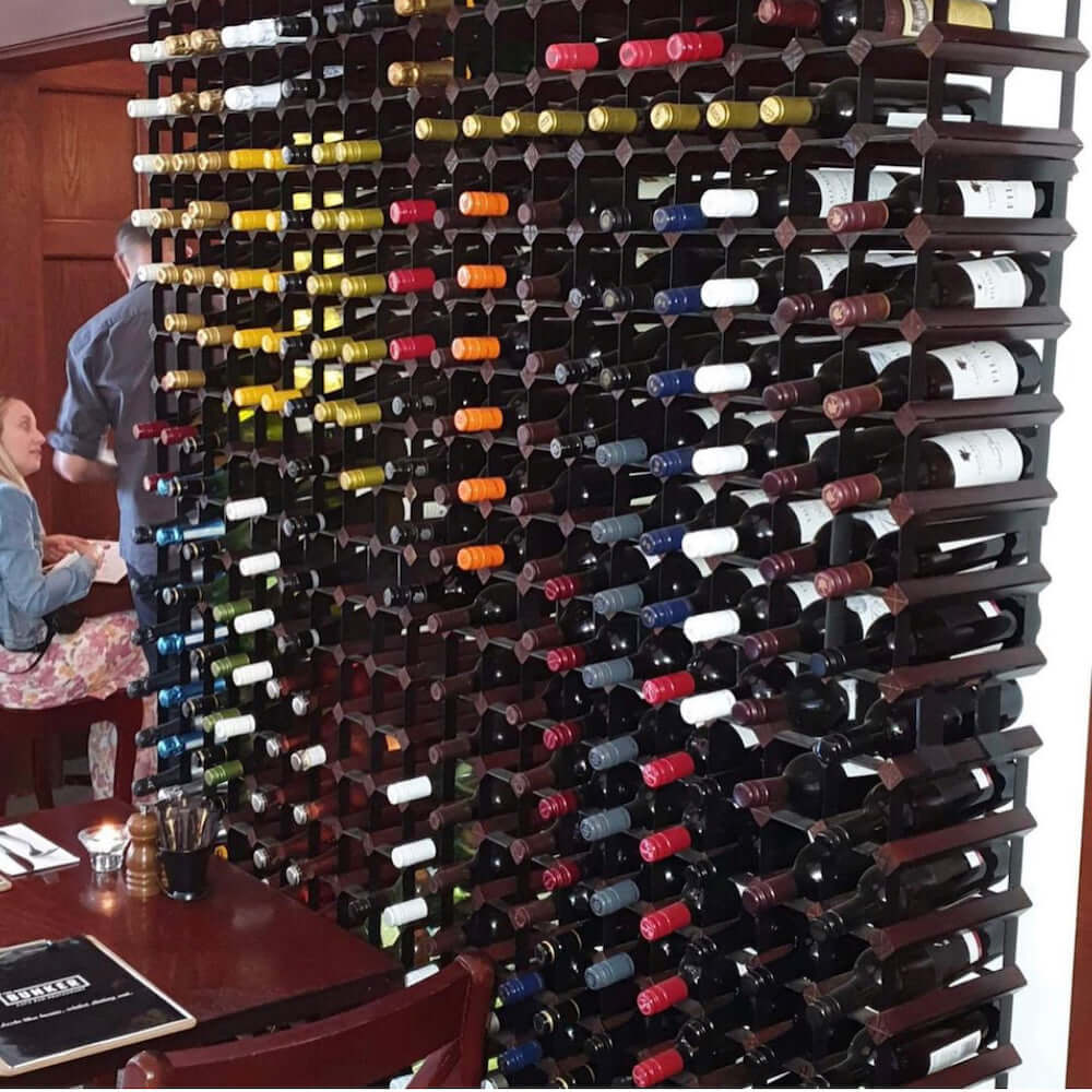 Custom Wine Racking for Restaurants - Available in any shape and size wooden wine cellars