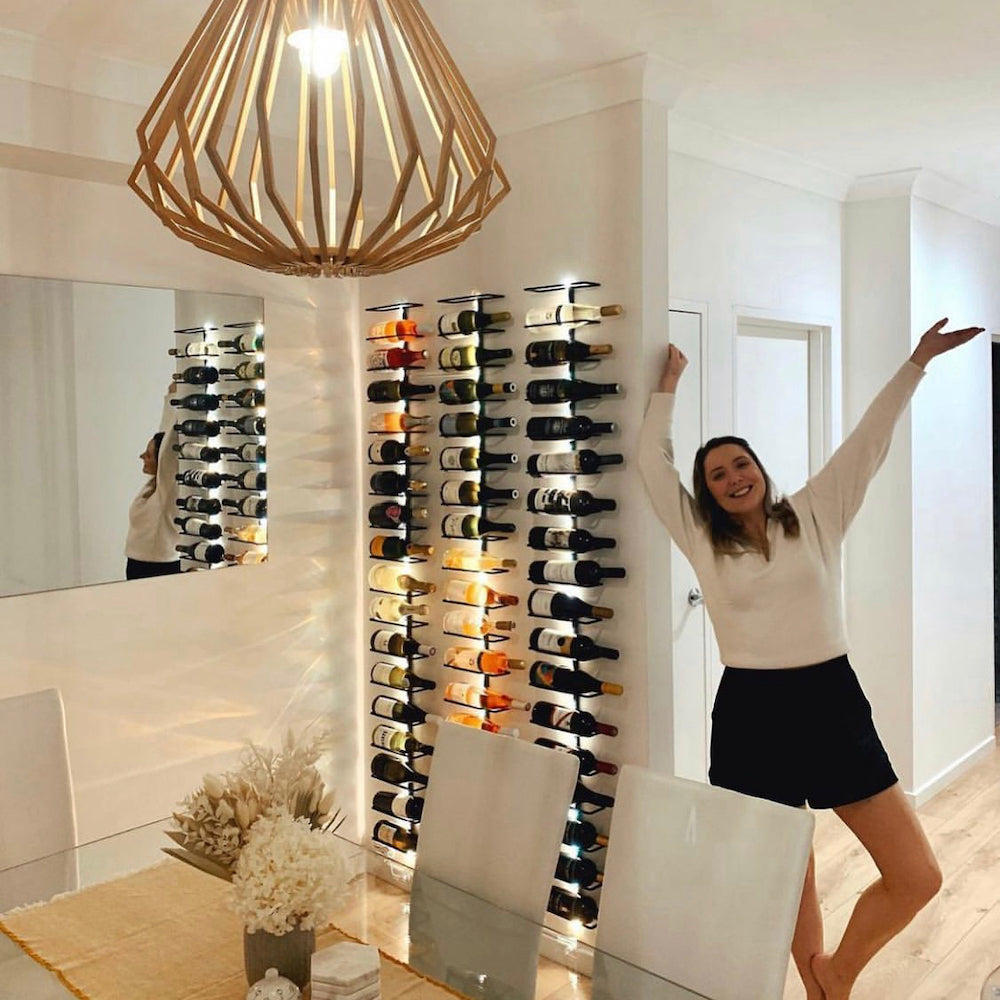 Wall Mounted Wine Rack - Style 2 - Lifestyle Picture