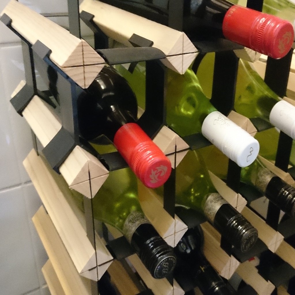 Wine Stash Connector Clips in Action