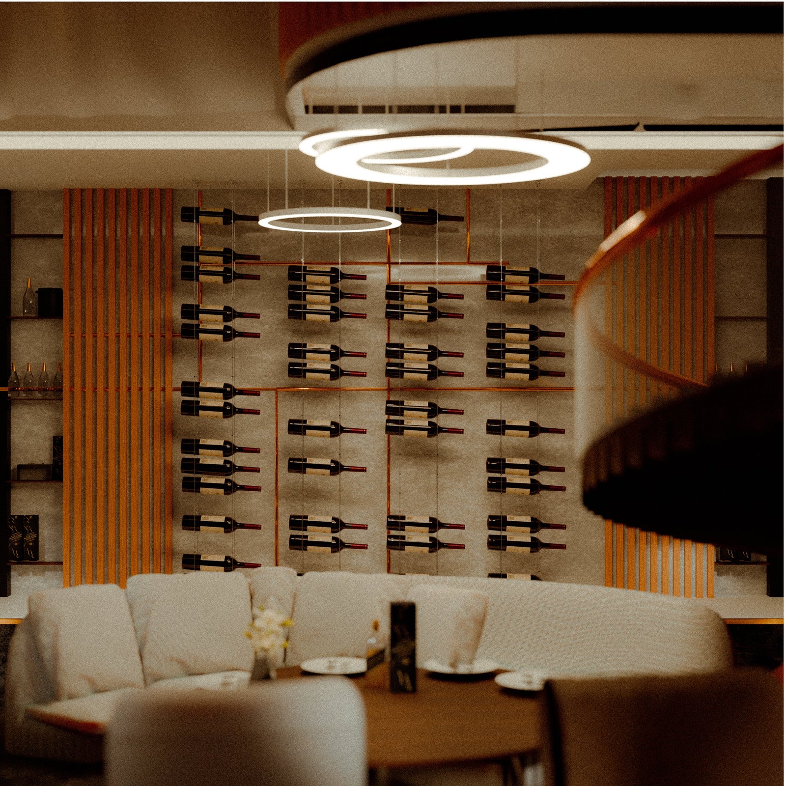 How to Turn a Blank Wall Into a Statement Wine Display