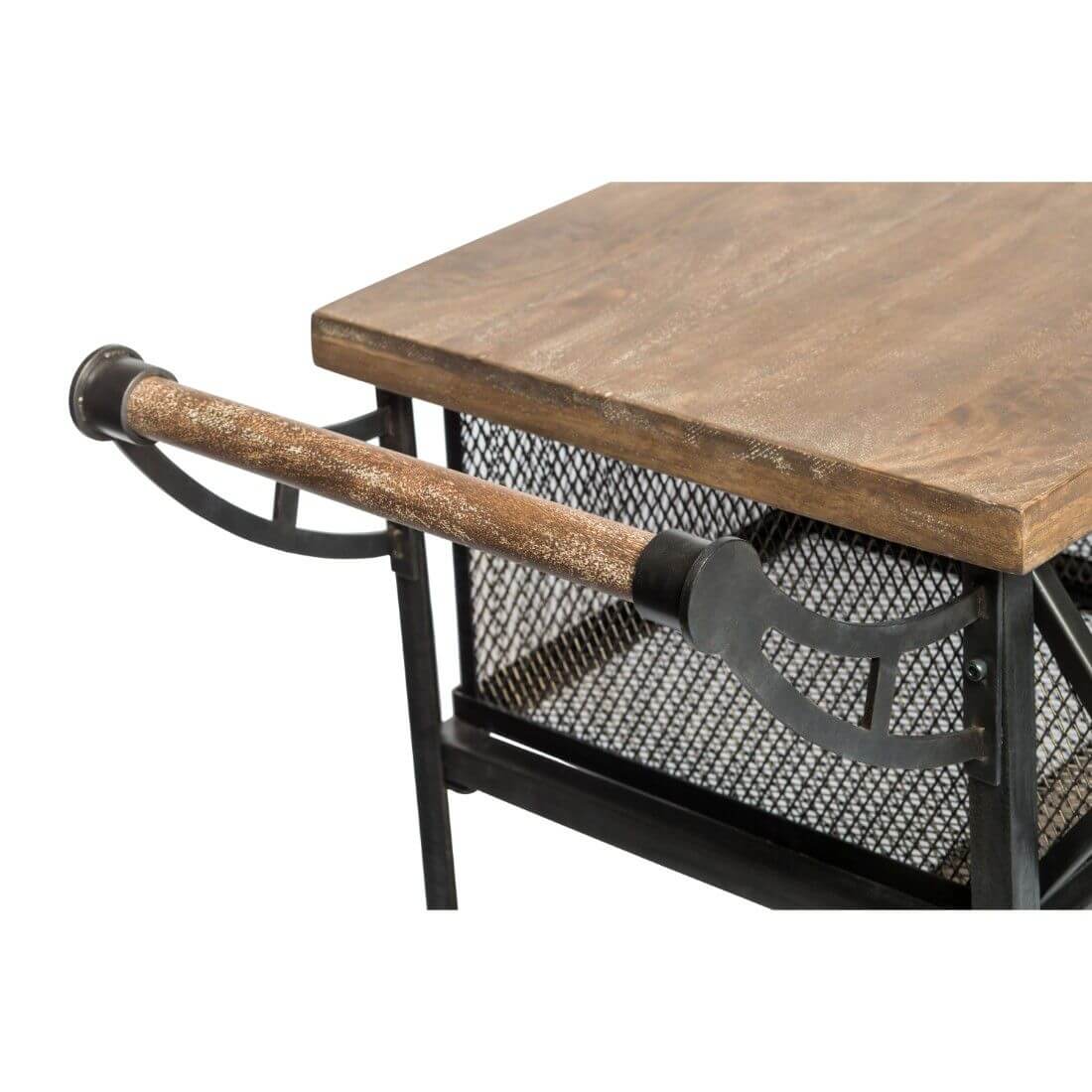 Kitchen Trolley with 3 Baskets - Wine Stash