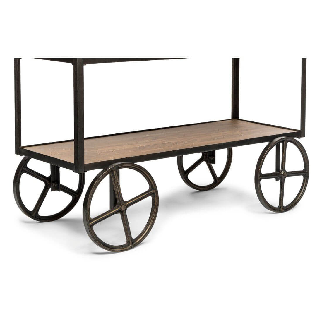 Kitchen Trolley with 3 Baskets - Wine Stash