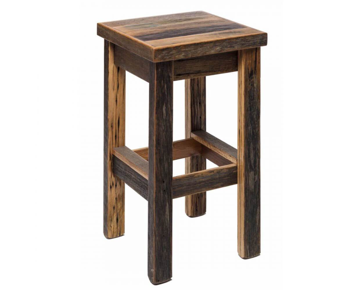Wooden Bar Stool - Wine Stash