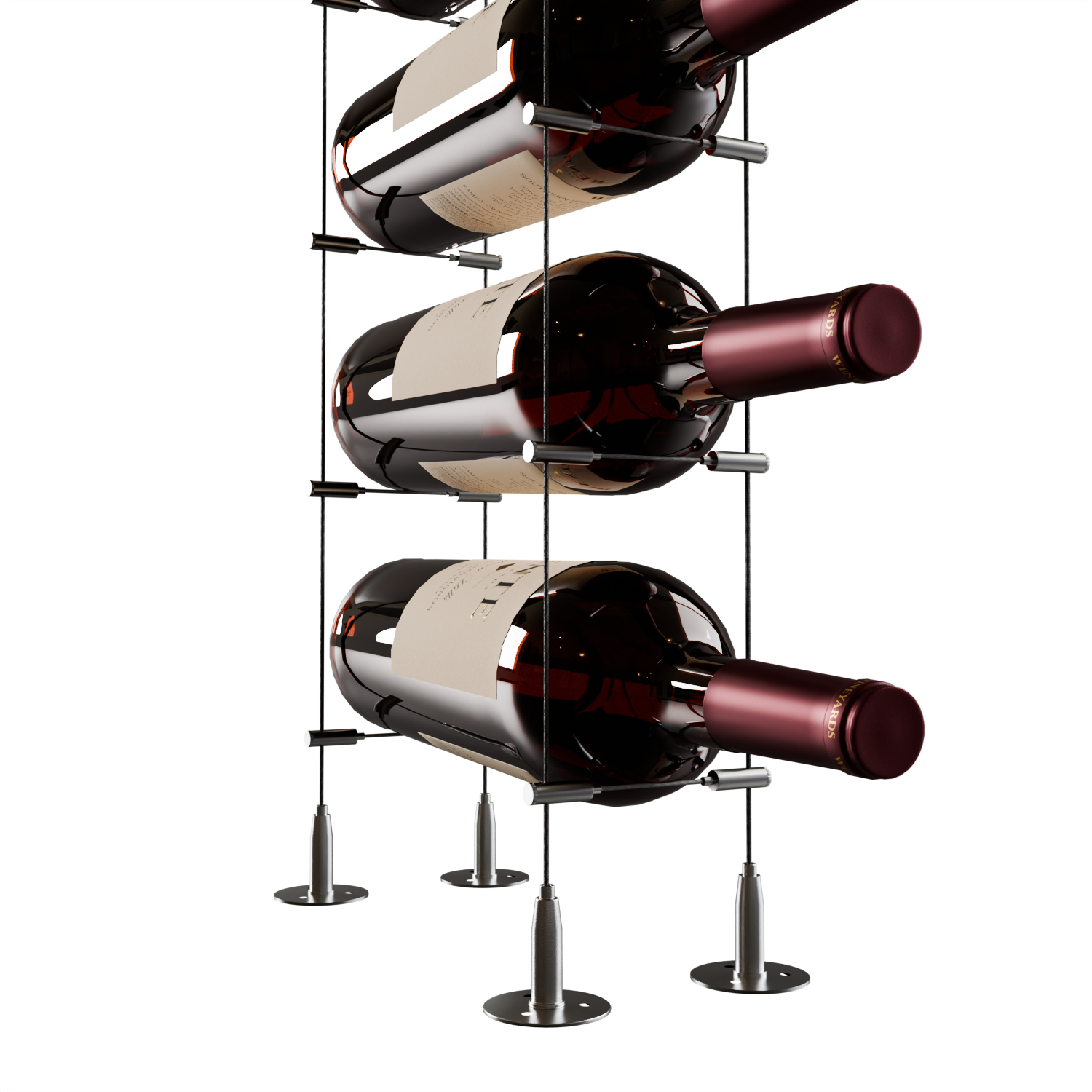 Elegant Cable Wine Rack for Stylish Wine Storage - Wine Stash