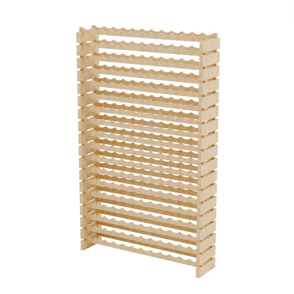 216 Bottle Modular Wine Rack Kit (12 Bottles Wide X 18 Bottles High)