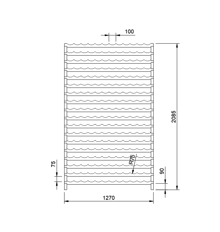 216 Bottle Modular Wine Rack Kit (12 Bottles Wide X 18 Bottles High)