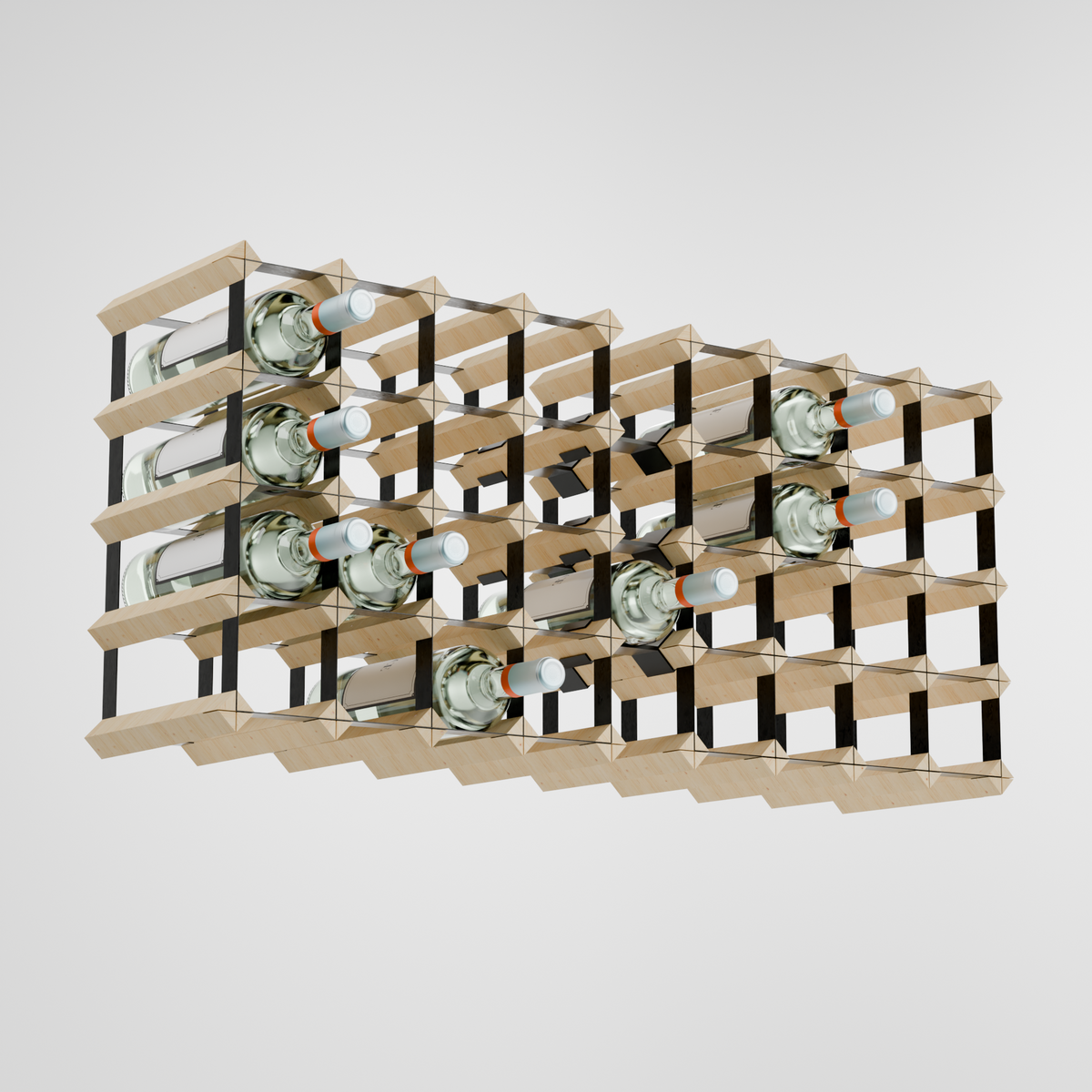 20 Bottle Timber Wine Rack