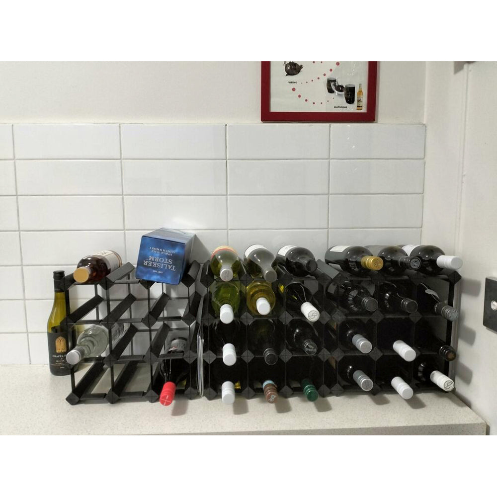 12 Bottle Timber Wine Rack - Wine Stash USA