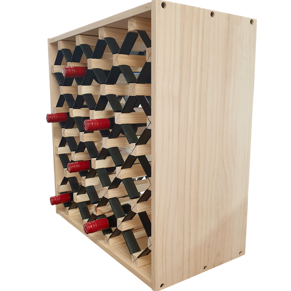 25 Bottle Wine Storage Cube Side On